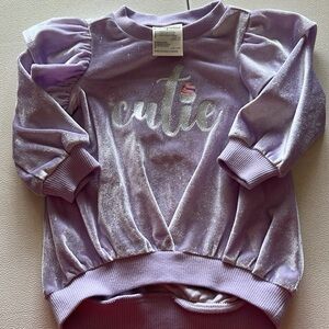 First Impressions Lavender Velvet Hoodie